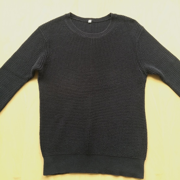 MUJI | Dark Blue Cotton Sweater - Picture 2 of 4